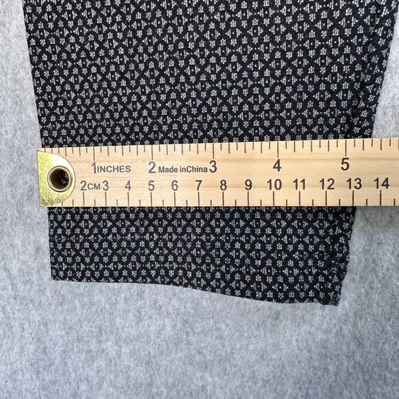 Loft Houndstooth Leggings Womens Black/White Pants Large High Waist Office Work - Picture 9 of 9